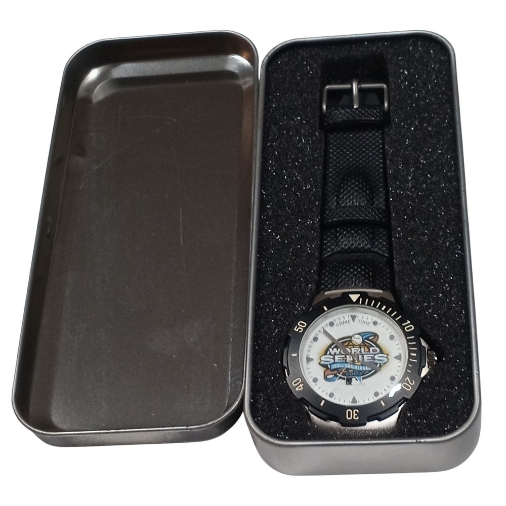 Game Time 2003 World Series Baseball 100th Anniversary Quartz Mens Watch - DT